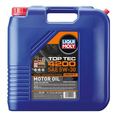 LIQUI MOLY Top Tec 4200 5W-30 New Generation, 20 Liter, 20125 20125